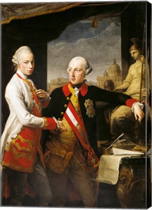 Portrait of Emperor Joseph II and his younger brother Grand Duke Leopold of Tuscany