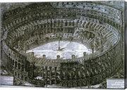 Interior of the Colosseum with niches for the Via Crucis