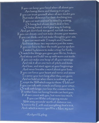 If by Rudyard Kipling