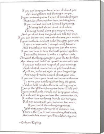 If - Red Border by Rudyard Kipling