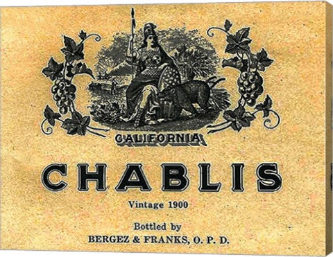 Chablis Wine Label