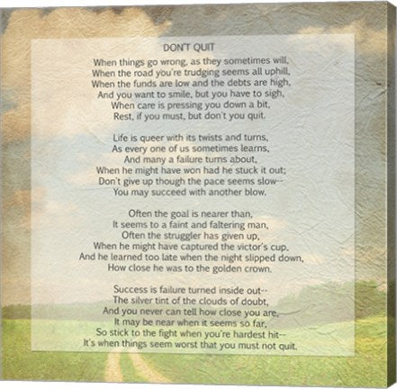 Don't Quit Poem (field)