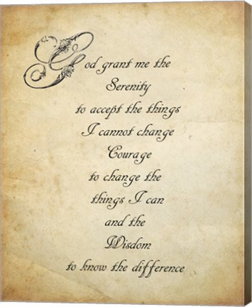 Serenity Prayer - quote
