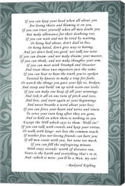 If - Grey Border by Rudyard Kipling