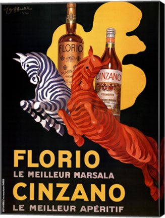Florio E Cinzano by Leonetto Cappiello