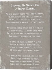 Stopping By Woods On A Snowy Evening Poem by Robert Frost