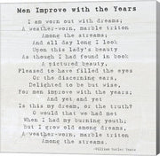 Men Improve With the Years, William Butler Yeats