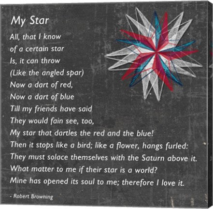 My Star by Robert Browning - gray