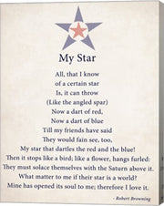 My Star by Robert Browning - color boarder