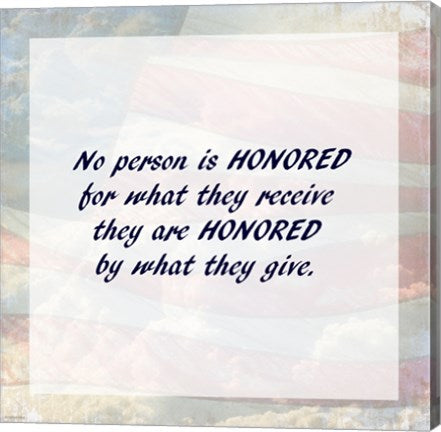 Honored U.S. Flag