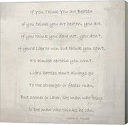 If You Think You are Beaten by Walter D. Wintle