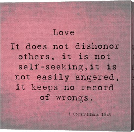1 Corinthians 13:5