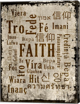 Faith in Multiple Languages by Cheryl Valentino