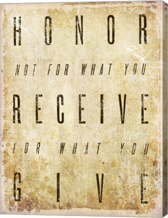 Honor Quote by Cheryl Valentino