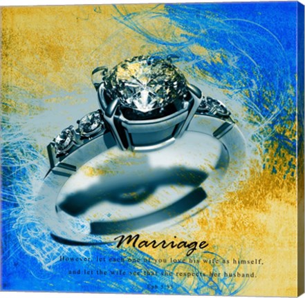 Marriage Quote II by Cheryl Valentino