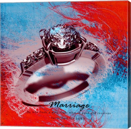 Marriage Quote I by Cheryl Valentino