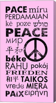 Pink Peace Languages by Veruca Salt