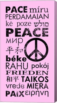 Pink Peace Languages by Veruca Salt