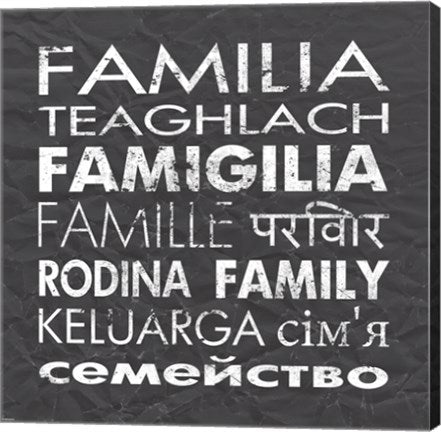 Family Square Gray by Veruca Salt