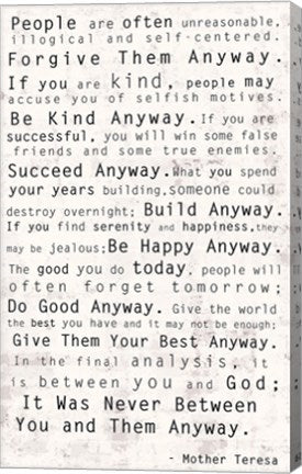 Mother Teresa Quote by Veruca Salt