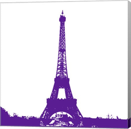 Purple Eiffel Tower by Veruca Salt