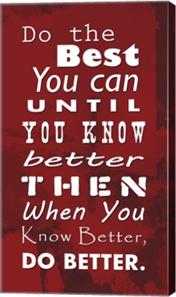 Do the Best You Can Red by Veruca Salt