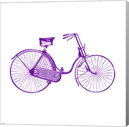 Purple On White Bicycle by Veruca Salt
