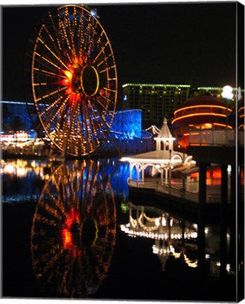 Paradise Pier At Night
