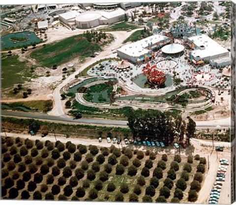 Disneyland and Orange Groves, 1955