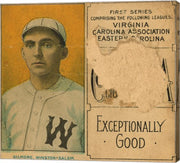 Gilmore, Winston-Salem Team, Baseball Card Portrait