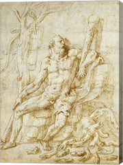 Hercules Resting after Killing the Hydra by Giulio Romano