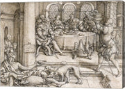 Lazarus Begging for Crumbs from Dives's Table by Albrecht Durer