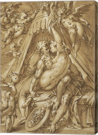 Mars and Venus by Abraham Bloemaert