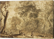 Woodland Landscape with Nymphs and Satyrs by Herman van Swanevelt