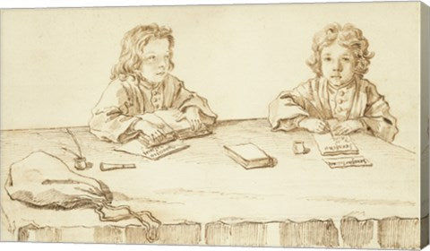 Portraits of Serafino and Francesco Falzacappa by Pier Leone Ghezzi