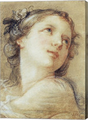 Head of a Bacchante by Charles-Joseph Natoire