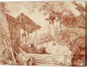 Farmyard by Hubert Robert