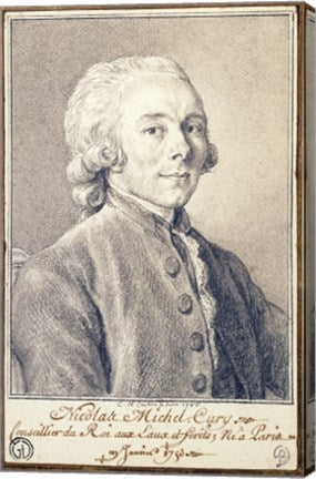 Portrait of Nicolas Michel Cury by Charles-Nicolas Cochin II