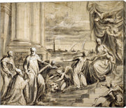 The Mystic Marriage of Saint Catherine with Saints and a Doge by Andrea Schiavone
