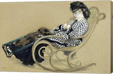 Young Woman in a Rocking Chair, study for the The Last Evening by James Jacques Joseph Tissot