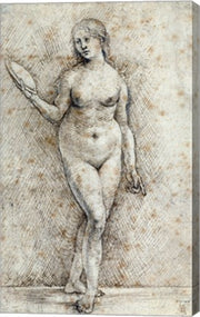 Nude Woman with a Mirror by Hans von Kulmbach