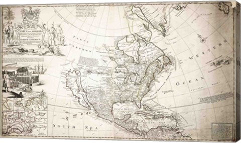 John Lord Sommers Map of North America