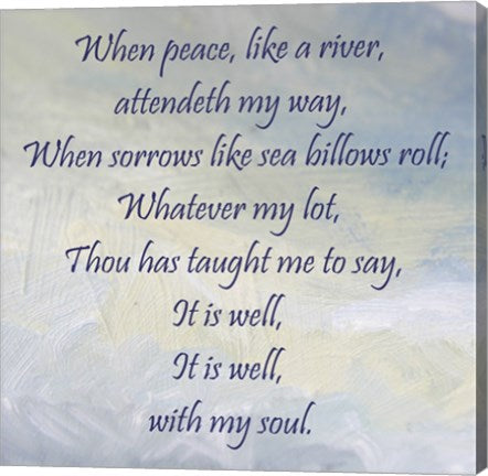 It Is Well With My Soul by Veruca Salt