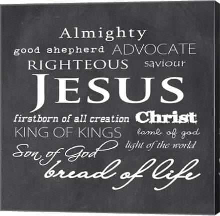 Jesus Christ Chalkboard by Veruca Salt