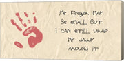 My Finger May Be Small Kids Writing by Veruca Salt