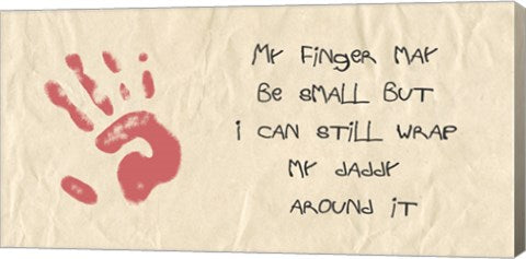 My Finger May Be Small Kids Writing by Veruca Salt