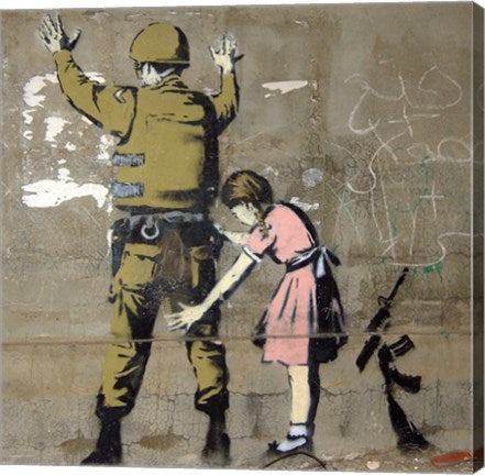 Bethlehem Wall Graffiti by Banksy