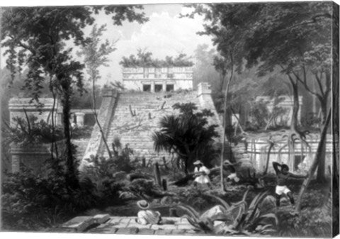 Mayan Indian monument in the Yucatan Penninsula of Mexico