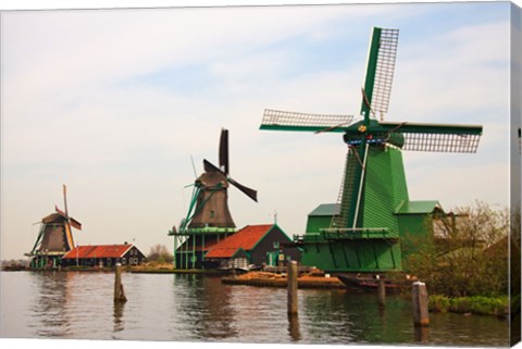 Dutch Zaanse Schans Windmills photograph