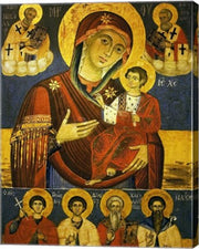 God's Mother Showing the Way with Chosen Saints